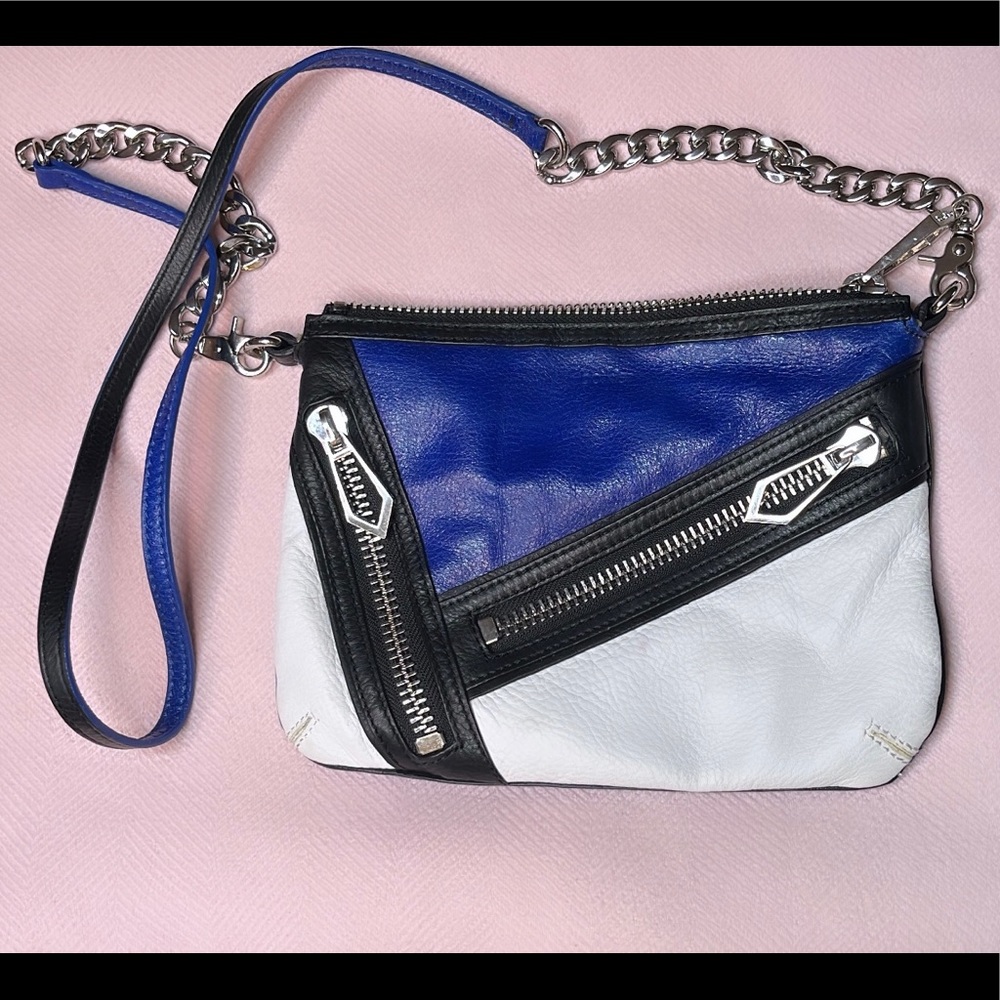 Botkier crossbody leather purse with outside pockets